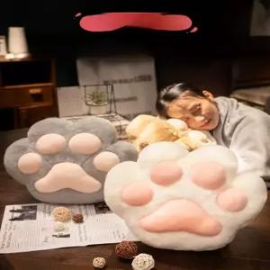 고양이 발 모양 쿠션 베개 이불 등받이 쿠션 낮잠 필수품