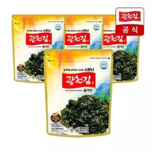 [광천김] 소문난 돌 자반 70g x 4봉 / 인기 김자반