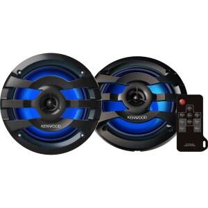 켄우드 KFC-1673MRBL 6-3/4인치 해상/자동차 스피커 블랙 w /RGB