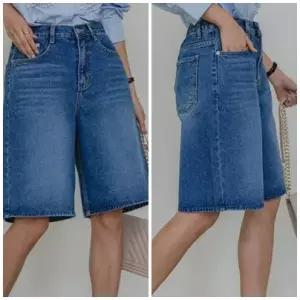 여성 스판 캣브러쉬 5부 청반바지 데님팬츠