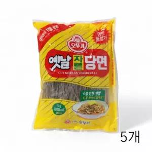 WL 오뚜기 옛날 자른 당면 1kg X 5개 잡채 갈비탕당면 알뜰당면 중화당면 사리당면 면사리