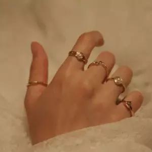 GGD 5pcs) 엔틱 진주 무드 반지세트 반지세트 믹스반지 패션반지 데일리반지