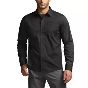 CQR 남성 자외선차단 스판 포켓 긴팔 셔츠 CQ-TOS420