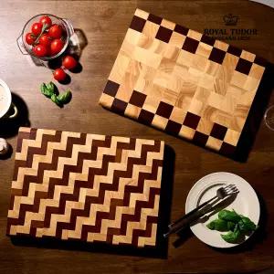[로얄튜더] 헤리티지 엔드그레인 도마 40 x 30cm