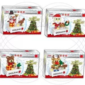 크리스마스 나노블록 산타 눈사람 루돌프 곰돌이 조립완구 겨울장식 홈데코 선물용 미니피규어