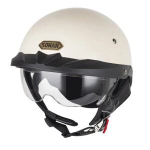 오토바이 바이크 하프페이스 A 자전거 전동 버블 헬멧 115 본프리 클래식오토바이