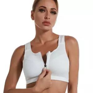 여성 5컬러 앞지퍼 헬스 탑브라 필라테스 러닝 운동복 복 트레이닝복