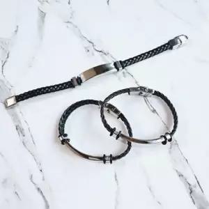 정전기 저감팔찌 가죽 논스파크 팔찌 팔치 저감 끈 겨