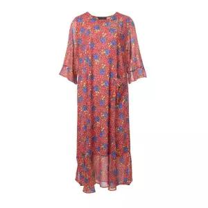 [롯데백화점]몬테밀라노 포켓 프릴 쉬폰 롱 썸머 원피스 MK106O2018A