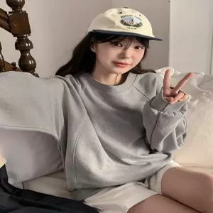 [제작] 페잇퍼 절개 루즈핏 맨투맨 86364 빅사이즈 여성의류