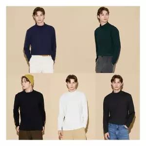 리베레츠남성피치기모하프넥티셔츠5종세트 385714