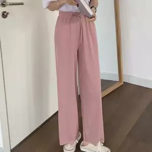 [반애] 여자 냉장고 여름 바지 시원한 쿨링 팬츠 냉감 아이스 고무줄 9부 밴딩 찰랑 와이드