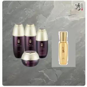 수려한 기초 세트 효 녹용 콜라겐 기초세트 2종 활성진액 활성고 수액 유액 에센스