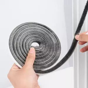 모헤어 문풍지3M 모헤어길이9mm/ 문풍지 타입 방음 문틈막이 냉기차단 보온 샷시풍지판 