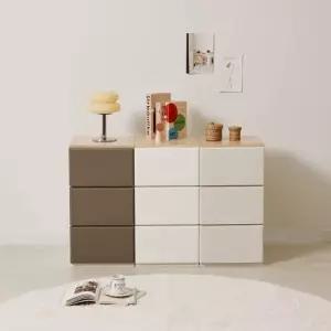 씨밀렉스 침실 거실 다용도 서랍장 실용가구 루나핏 레귤러400L 3단