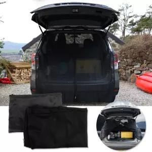 PSLER 윈드실드 선쉐이드 스크린 카 테일게이트 모기장 후방 마그네틱 마운트 비행 방지 네트 카고 트렁크