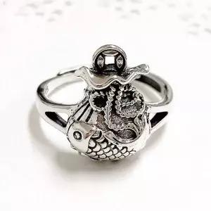 순은반지 프리사이즈 복이들어오는 물고기반지