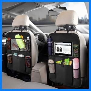 터치 스크린 태블릿 거치대 자동차 뒷좌석 정리함 자동차 보관 포켓 커버 자동차 뒷좌석 보호대 자동차 액