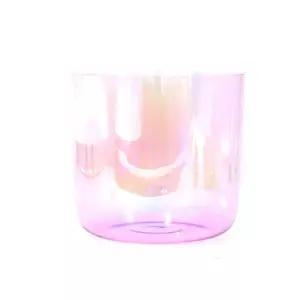 명상 크리스탈 싱잉볼 투명 영적 휴식 싱잉볼 에너지 볼 사운드 힐링 타악기