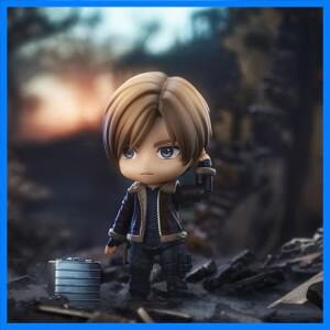 10Cm 재고 있음 오리지널 레지던트 이블 4 리메이크 2337 레온 S. 케네디 Q 버전 액션 인형 애니메이션 PVC