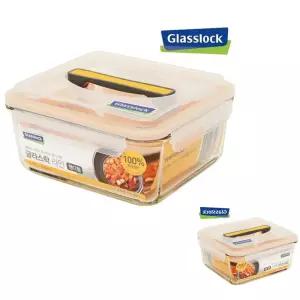 뮤 손잡이 반찬통 핸디형 유리밀폐용기 글라스 글락스락 김치통 2700ml 대용량