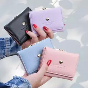 귀여운 미니 하트 지갑 여성 카드 반지갑 학생용 지갑 11x9x3cm 3컬러