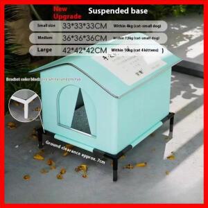 길고양이 집 방수 야외용 야생 고양이 집 접이식 텐트 휴대용 여행용 추위 방지 애완동물 집 겨울용 따뜻한