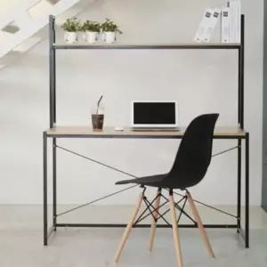 지지대책상 120cm 선반형 검정바디 작업실 간이책상 철제책상 고등학생책상 중학생책상