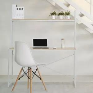 지지대책상 120cm 선반형 흰색프레임 원룸 공부책상 철제책상 고등학생책상 중학생책상