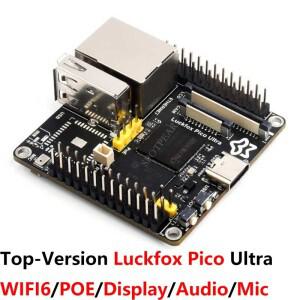 호환 Luckfox Pico Ultra OnBoard EMMC-8GB 마이크 옵션 WiFi6 /PoE RV1106(오디오디스플레이 포함)상위 버
