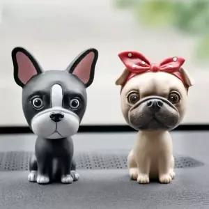 차량용 강아지 흔들인형 / 자동차 장식품 인테리어 귀여운 동물 선물 새차