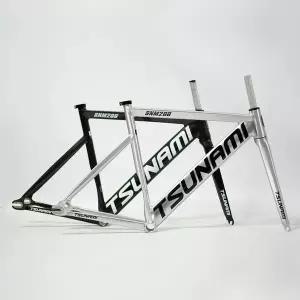 자전거프레임 TSUNSNM200 고정 기어 자전거 프레임셋 700C 알루미늄 프레임 레이싱 트랙 Fixie 단일 속도