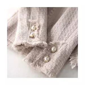 여자 정장자켓 원템4 코트 모직 추동 프렌치 숏탑 시크 재킷 와일드 정장 쁘띠 트위드