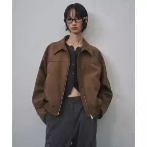 무신사 스탠다드 MUSINSA ANDAR D WOMAN 우먼즈 신세틱 스웨이드 블루종 자켓 재킷 브라운 MWELJ2Z08-BR 15