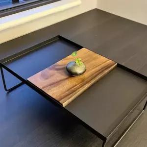 우드 찻상 다도테이블 좌식 다도판 미니교자상 다기세트