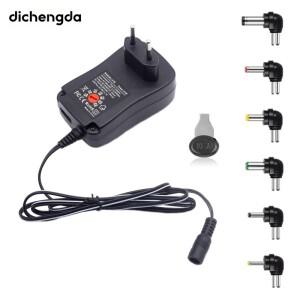 EU 30W 어댑터 3V 45V 5V 6V 75V 9V 12V 조절 가능한 전압 POWER C USB 범용 충전기 변환기 8개 팁