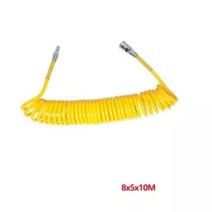 쌍마 우레탄 코일호스 8x5x10M 에어작업용 커플러장착모양 형호스 유압 공구