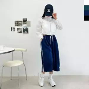 ACC SS1010W 여자 7부 8부 투라인 와이드 버뮤다 바지7부트레이닝팬츠 운동