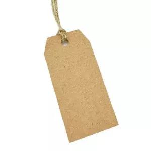 크라프트 사각 무지 라벨 100p 1세트기프트텍 선물 포장 크라프트택 태그