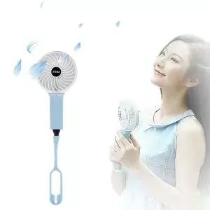 충전식 핸디팬100 미니선풍기 블루 2600mAh 대용량다용도 산책 휴대용 여름 여행용 간편