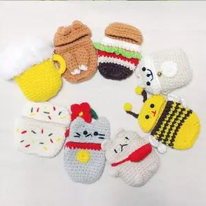 bob 귀여운 니트짜임 뜨개 에어팟 1 2세대공용 케이스프로 수납 용케이스 뜨게질