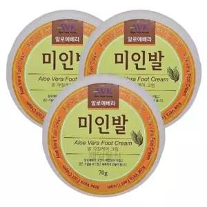 알로에 발뒤꿈치 풋크림 각질 관리 크림 3개 보습-WFIZK06