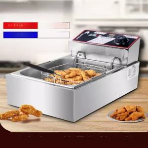 업소용 튀김기 치킨 감자튀김 전기 튀김 머신 가정용 10L/튀김 바구니 판매