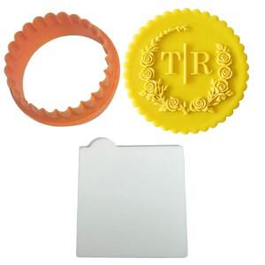 DIY 케이크 커팅 머신 맞춤형 스탬프 엠보싱 비스킷 조각 칼 축제 파티 웨딩 생일 3D 몰드 도구