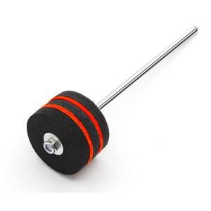 Jiayouy 블랙 펠트 베이스 드럼 비터 킥 풋 페달 타악기 액세서리 부품 스테인리스 스틸 샤프트