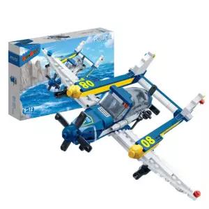 가성비좋은 남아 블럭 조립 경찰 비행기 5세 공간감발달