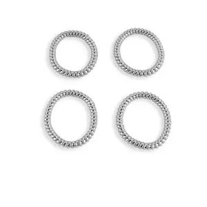 은색 스프링머리끈 머리끈 여성머리끈 고무머리끈-WFIZR7I