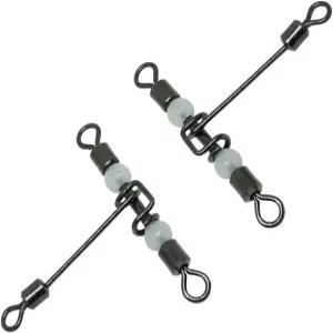 언스포트인포프 3방향 크로스 라인 회전 낚시 헤비 듀티 발광 T자형 및 글로우 비드 포함