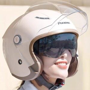 샤크팡 바이크 하이바 반모 대형 스쿠터 김서림 헬멧