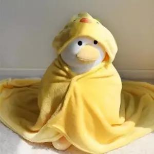 [라일리의류] Rly 오리 후드 입는 망토 담요 귀여운 캐릭터 어깨